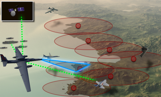 graphic showing U-2 at edge of denied airspace (USAF)