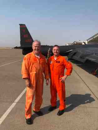 Jon Huggins + Cory Batholomew orange flight suits at Beale Sep20 lower-res